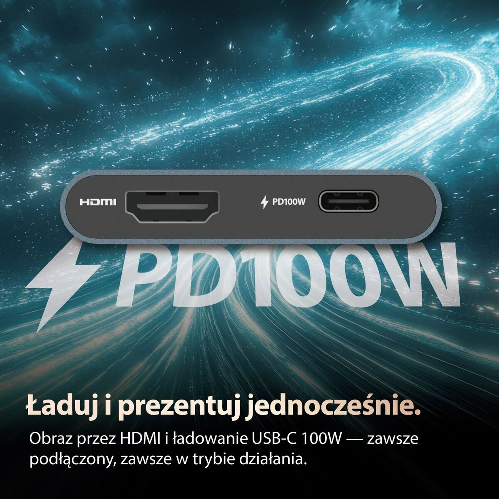 HUB USB Patriot PMD128GH013 1x USB-C PD 1x HDMI + 3.2 Gen1 (PMD128GH013)