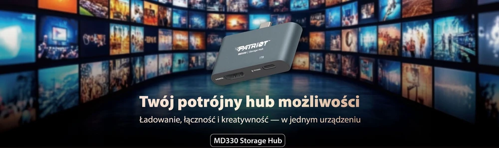 HUB USB Patriot PMD512GH013 1x USB-C PD 1x HDMI + 3.2 Gen1 (PMD512GH013)