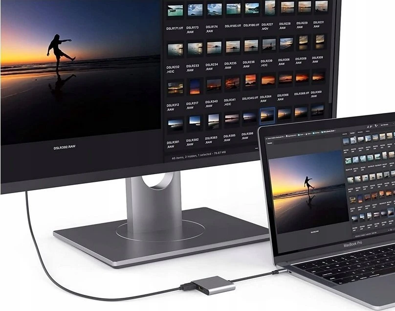 USB-C šakotuvas Platinet 3in1 (PMH9991T) (1xHDMI 4K; 1xUSB-C; 1xUSB 3.2)