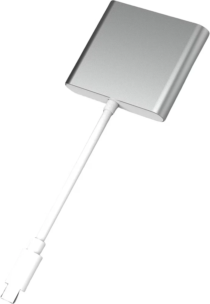 Platinet USB šakotuvas PLATINET medijos šakotuvas USB-C 3.2 GEN1 5GB/S 3IN1 HDMI 4K USB-A 3.2 USB-C PD 100W aliuminio [46241]
