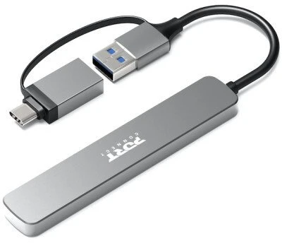 PORT CONNECT | USB-C/USB-A šakotuvas, 4 versijos, USB-A 3.0, 5 Gbps