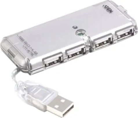 Skaidrus 4 prievadų USB 2.0 šakotuvas