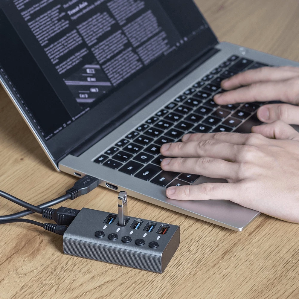 HUB USB Reagle PRO 4x USB-A 3.2 Gen1