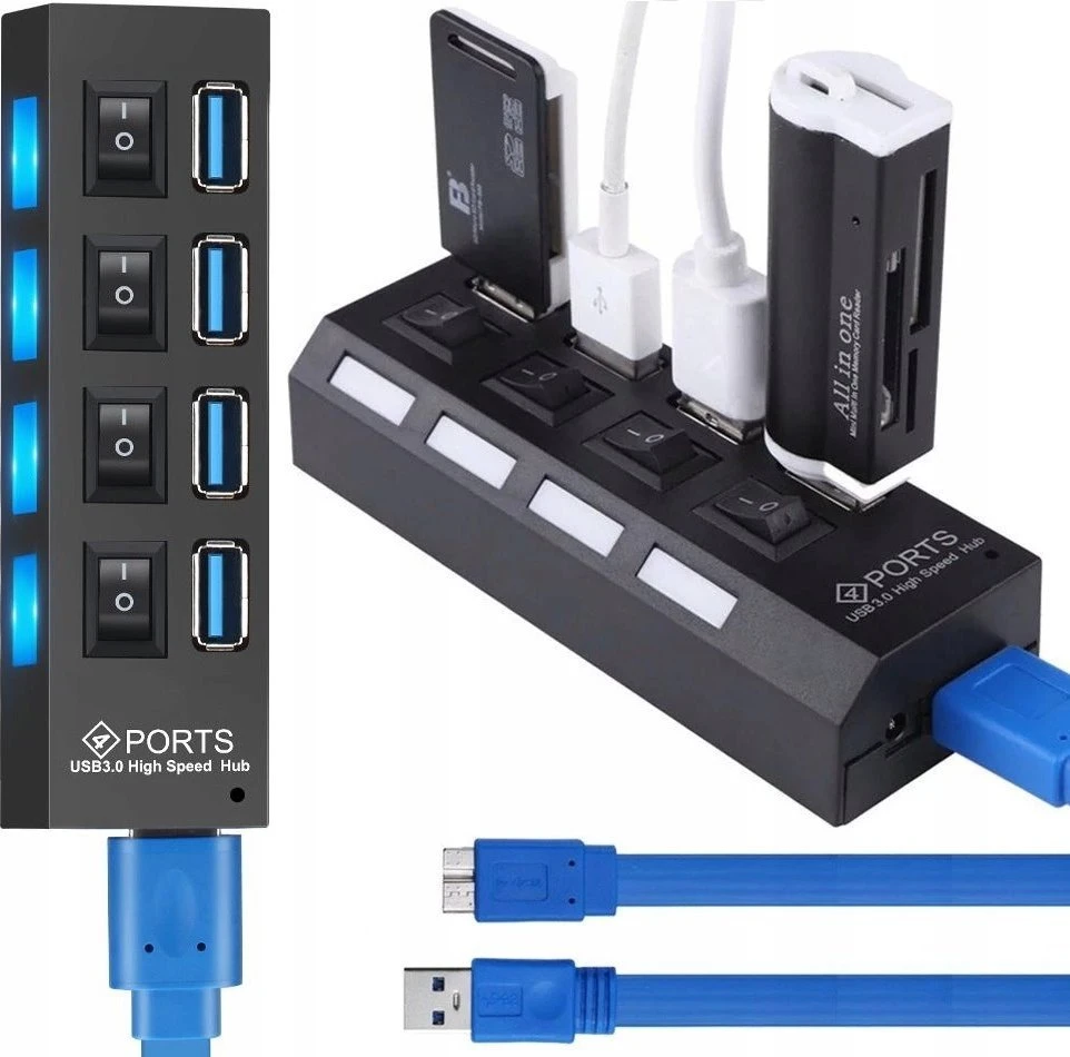 Retoo Hub USB 3.0 šakotuvas / USB 3.0 šakotuvas
