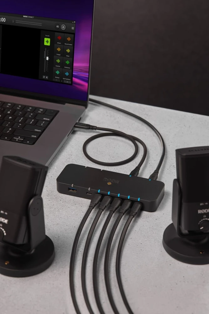 RODE šakotuvas – daugiaprievadis USB šakotuvas su kortelių skaitytuvais