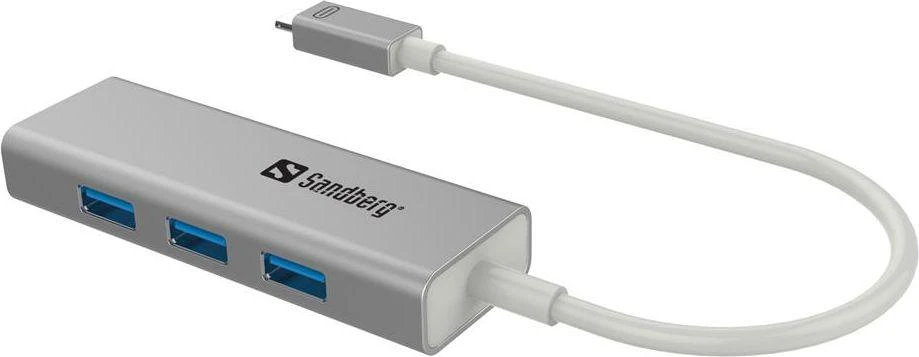 Sandberg USB-C iki 3xUSB 3.0 Hub + PD