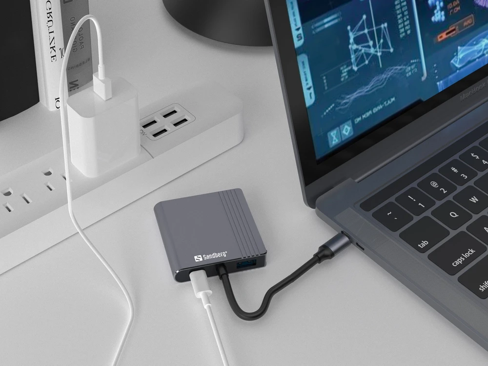 Sandberg USB-C Dock 2xHDMI+USB+PD