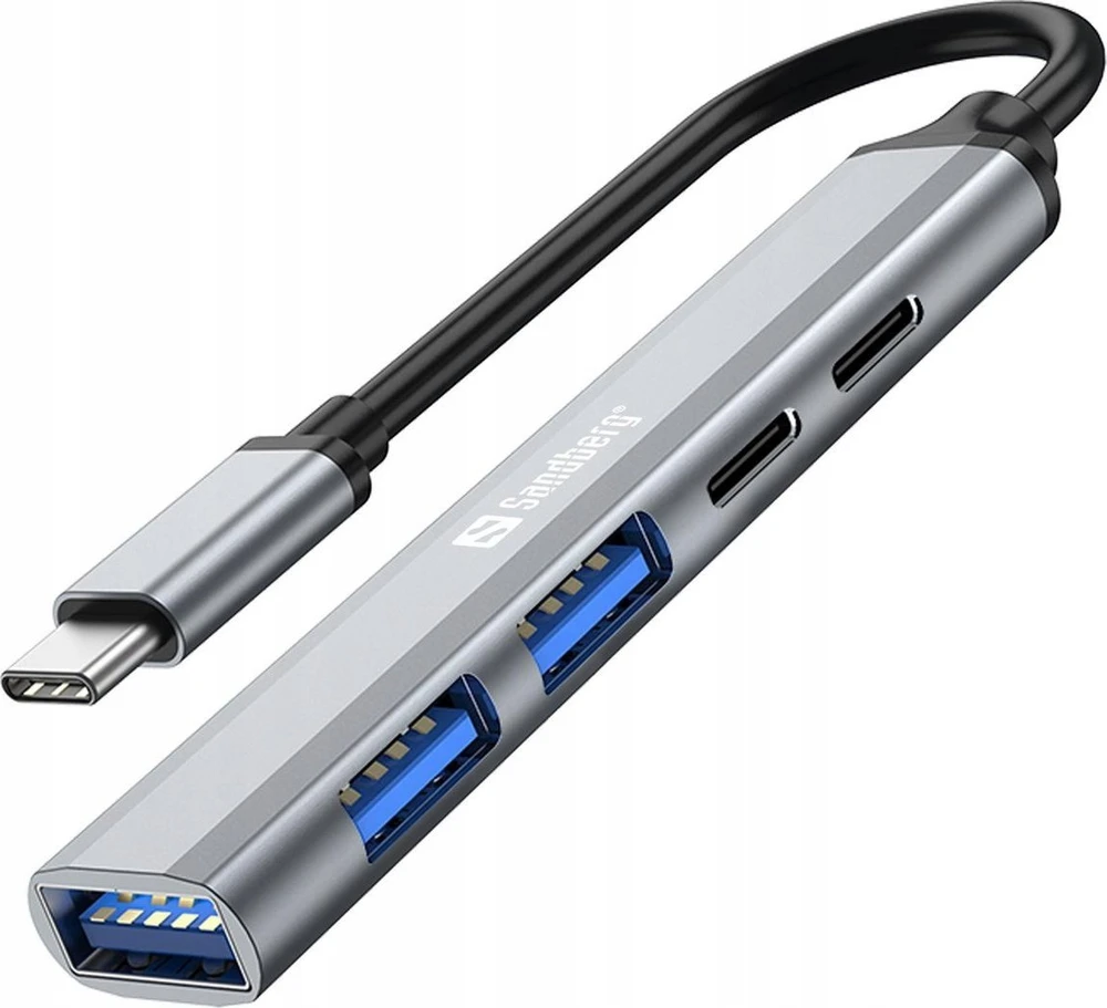 Sandberg USB-C iki 3xUSB-A+2xUSB-C SAVER