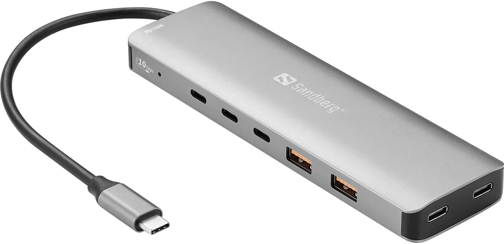 HUB USB Sandberg USB-C to 5 x USB-C + 2 x (136-79)
