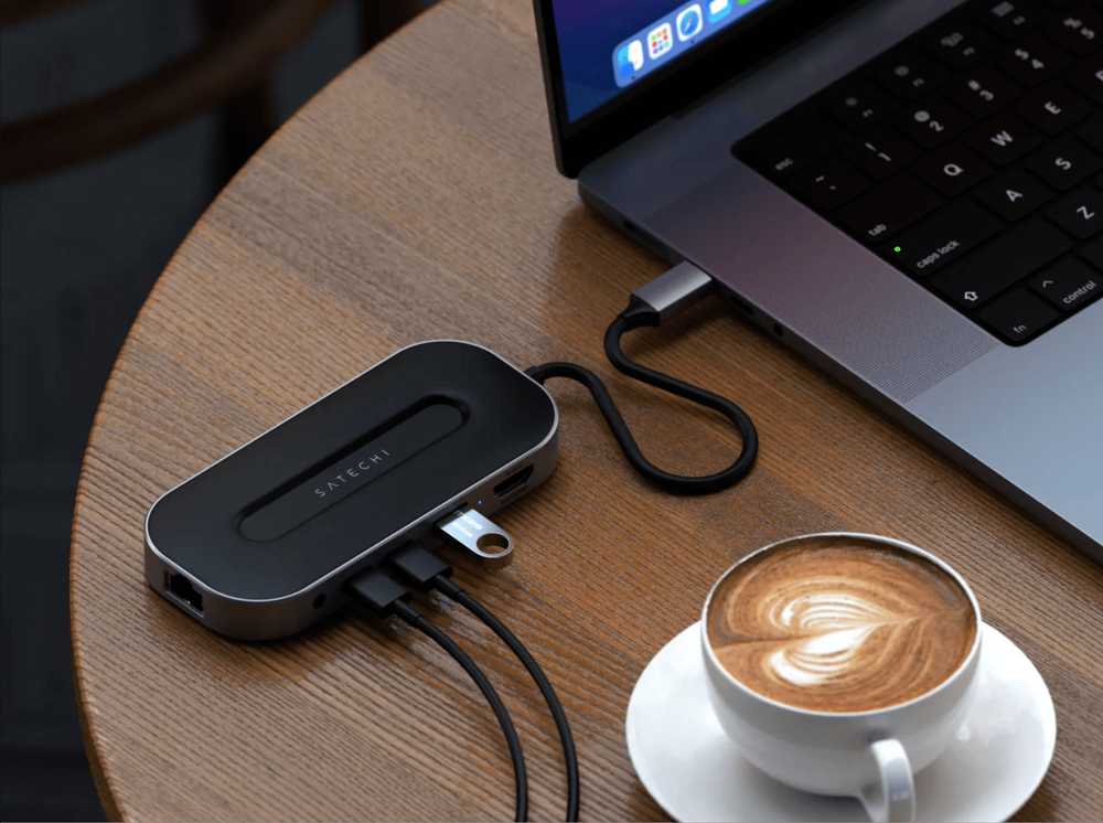 HUB USB Satechi ADAERY HUB USB -C SATECHI TYPE- C SATECHI USB-4 DAUGIERPORT IN 2.5G Ethernet (1XHDMI2.1, 1XUSB-A, 2X USB-C, AUDIO 3.5MM, Ethernet (Žalias))