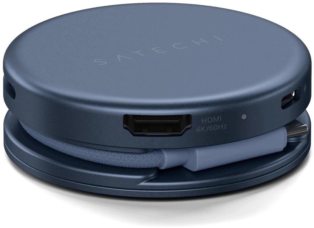 Adapteris HUB 5in1 USB C Satechi OntheGo STPOTG5B indigo