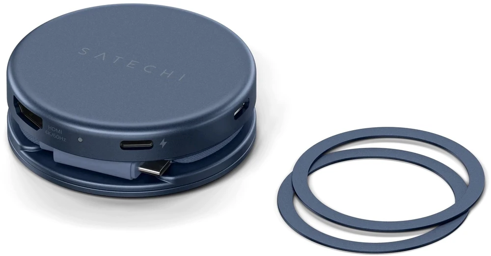 Adapteris HUB 5in1 USB C Satechi OntheGo STPOTG5B indigo