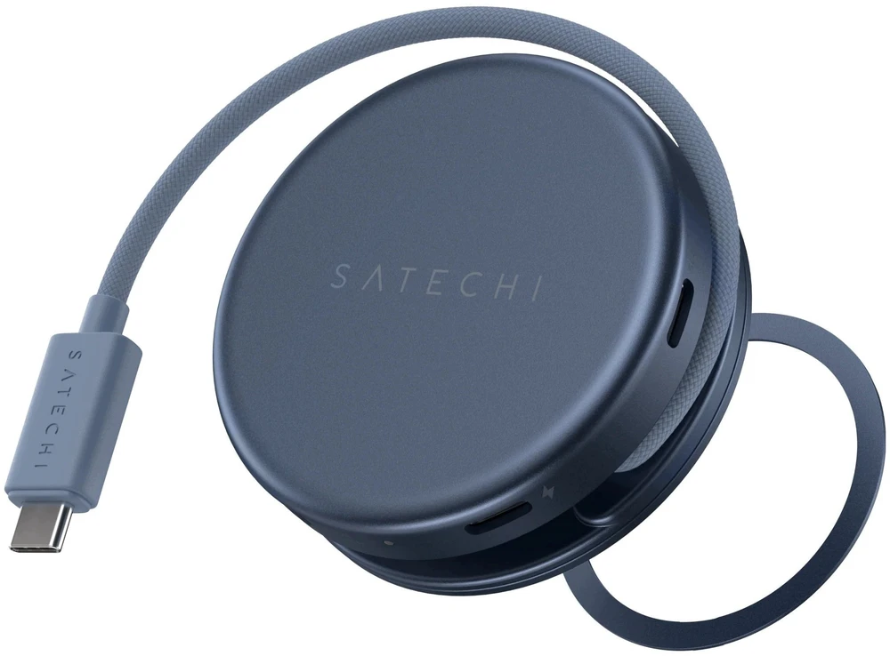 Adapteris HUB 5in1 USB C Satechi OntheGo STPOTG5B indigo