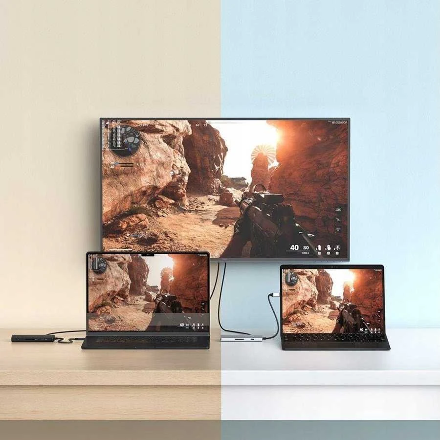 SATECHI USB-C MultiPort Adapteris 8K su Ethernet V3 - Sidabrinis