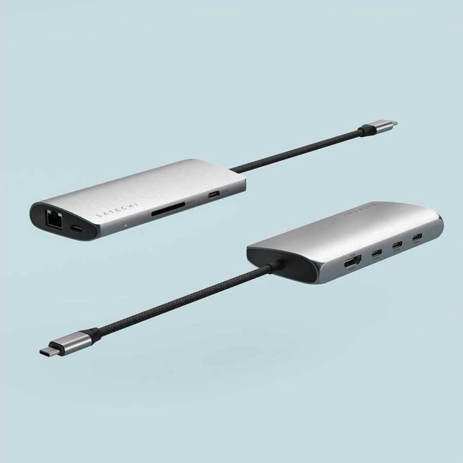 SATECHI USB-C MultiPort Adapteris 8K su Ethernet V3 - Kosminė pilka