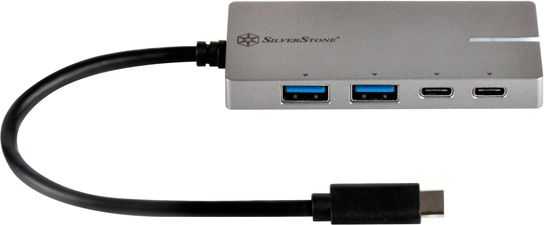HUB USB SilverStone 2x USB- C + 2x USB- A 3.1 Gen1 (SST- EP09C)