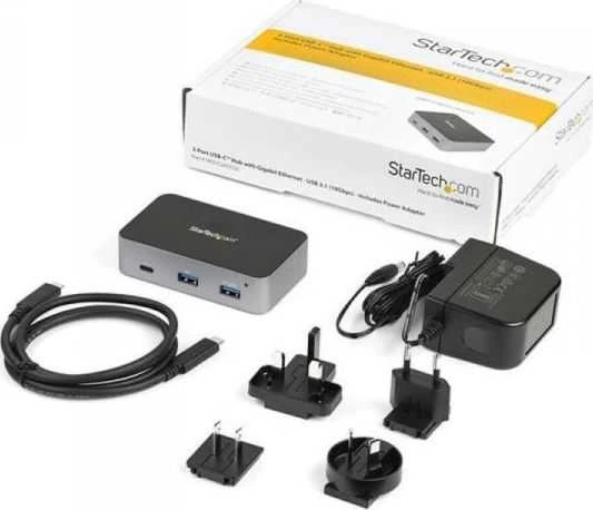 HUB USB StarTech 1x RJ-45 1x USB-C + 2x USB-A 3.2 Gen1 (HB31C2A1CGS)