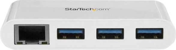 StarTech USB-A Hub 3 prievadai balti