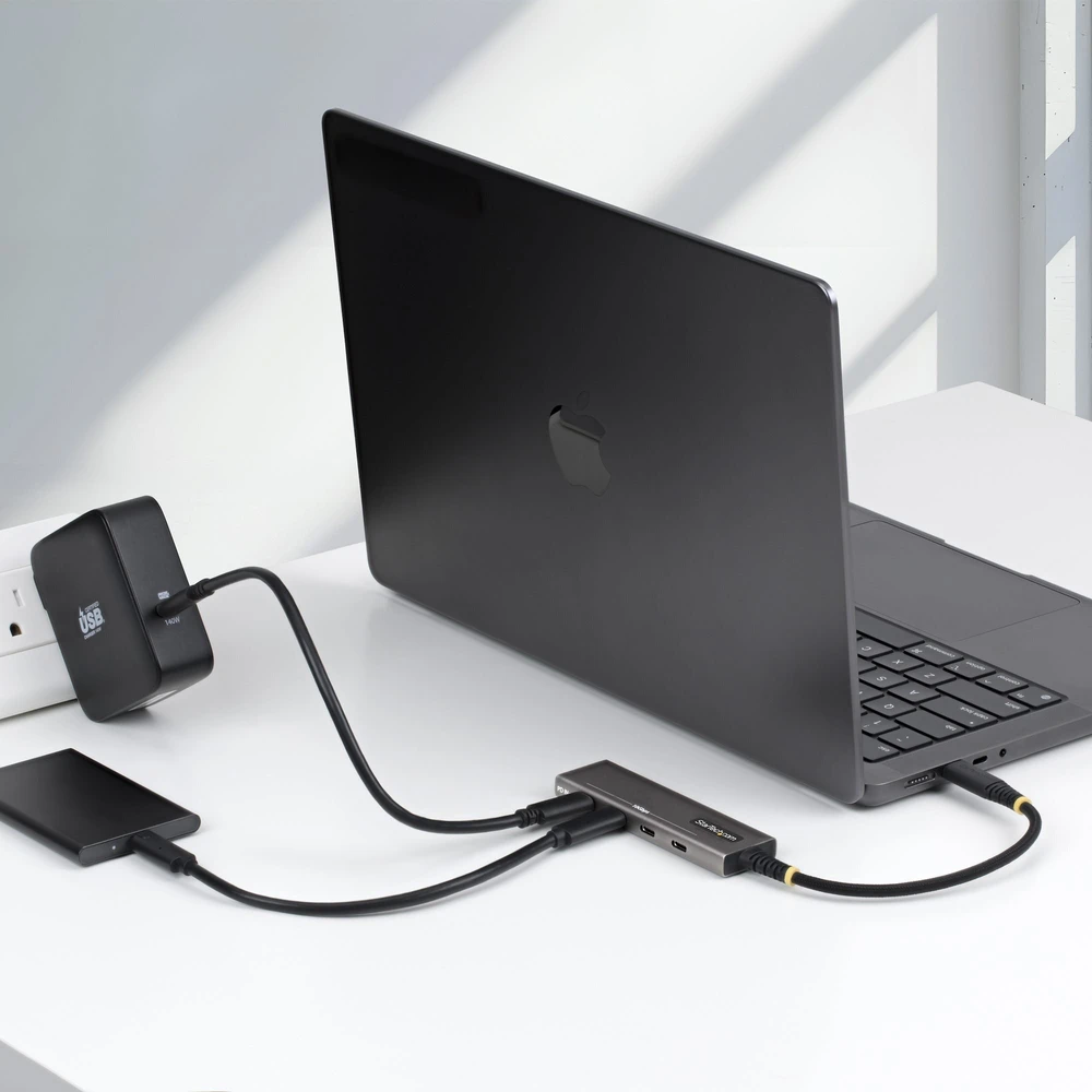 HUB USB StarTech .COM 4-Port USB-C Hub 10Gbps 100W Power Delivery 4x USB-C Ports �berstromschutz PCR-Aliuminio f�r MacBook Dell ThinkPad HP (309B-USBC-HUB)