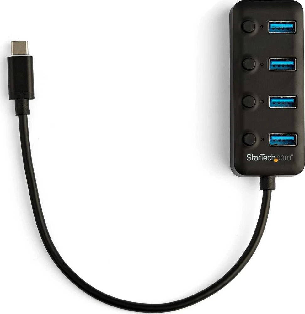 StarTech USB-A Hub 4 prievadai juodi