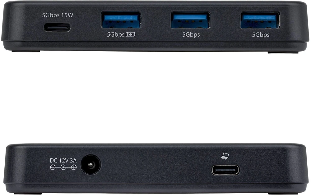 HUB USB StarTech STARTECH.COM 4-Port USB-C i USB-A Hub 5Gbps zasilanie własne 2-in-1 USB-C & USB-A kabelis hosta 1x USB-C 3x USB-A 1x BC 1.2