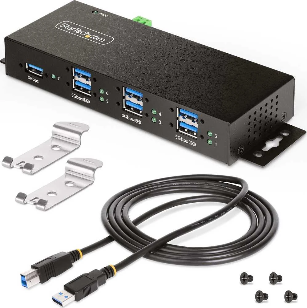 StarTech 7PT MANAGED INDUSTRIAL USB HUB/.
