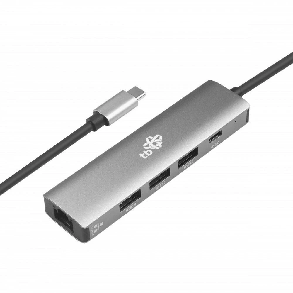 TB Adapteris usb c - rj45 3xusb a 3.0, usb c