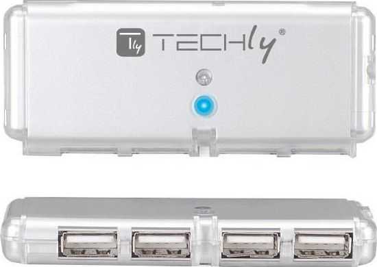 USB ŠAKOTUVAS Techly 4x USB-A 2.0 (IUSB2-HUB599TY)