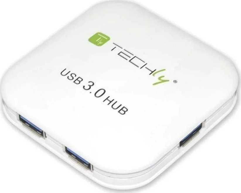Techly IUSB3-HUB4-WH sąsajos šakotuvas 5000 Mbit/ai Balta