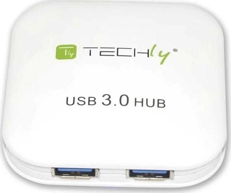 Techly IUSB3-HUB4-WH sąsajos šakotuvas 5000 Mbit/ai Balta