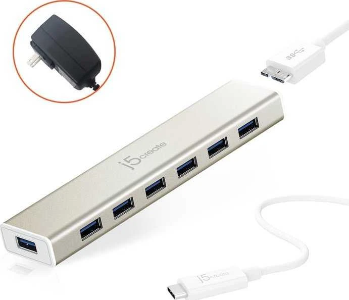 J5create – USB-C 7 prievadų šakotuvas – ES/JK
