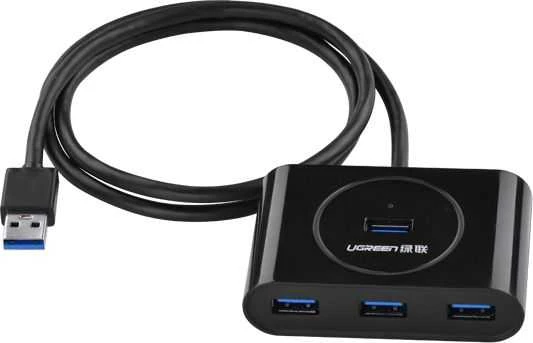 UGREEN USB 3.0 HUB 4in1 0.5m juodas