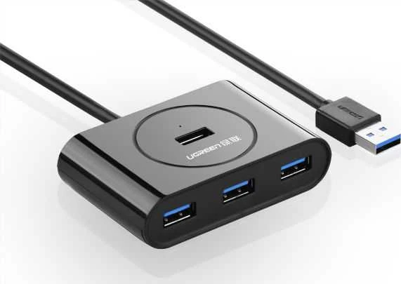 UGREEN USB 3.0 HUB 4in1 0.5m juodas