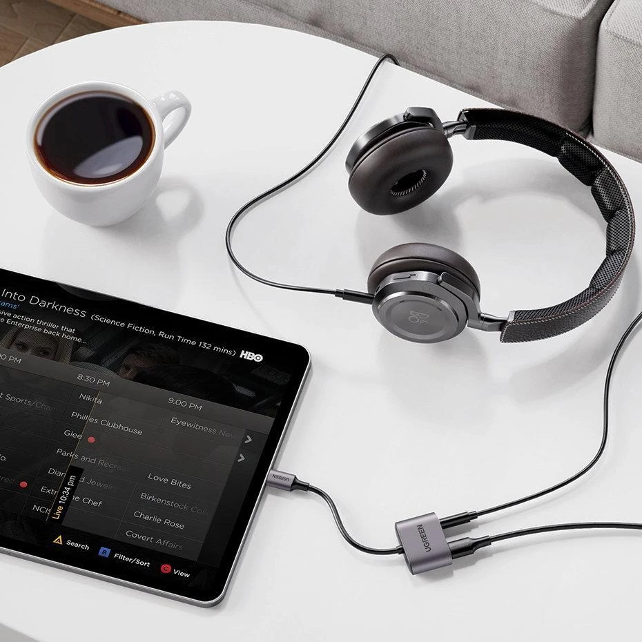 UGREEN CM231 garso adapteris USB-C prie mini lizdo 3.5 mm (pilka)