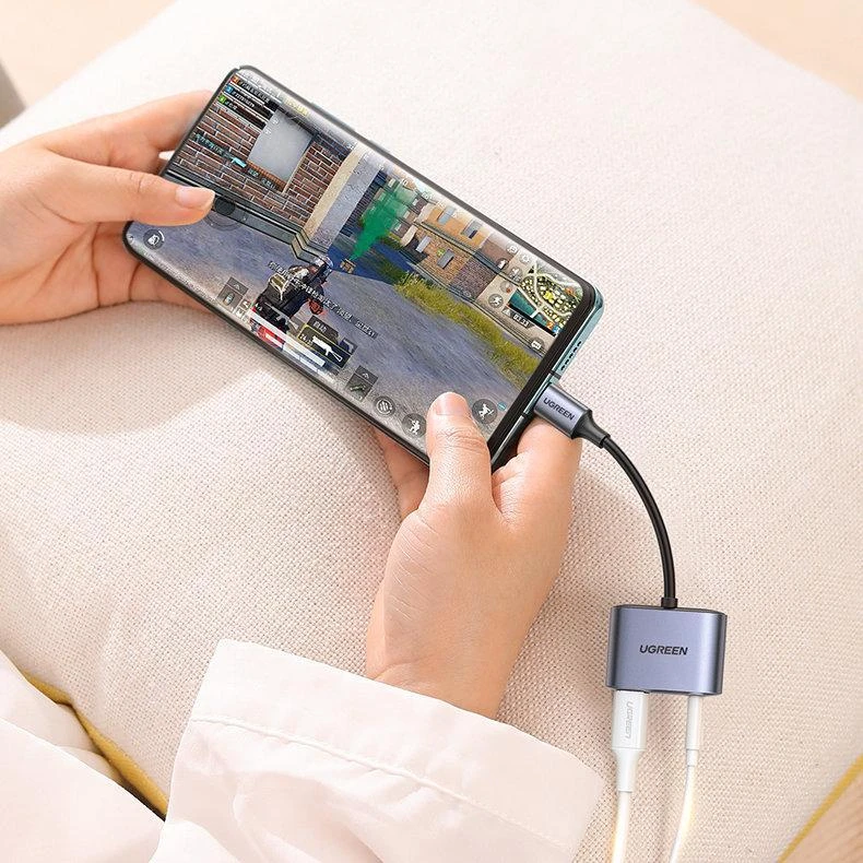 UGREEN CM231 garso adapteris USB-C prie mini lizdo 3.5 mm (pilka)