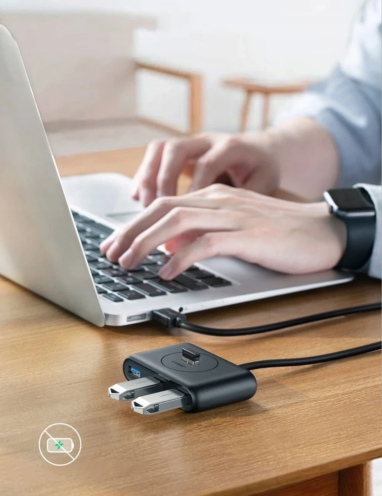 HUB USB Ugreen CR113 4x USB-A 3.0 (UGR601BLK)