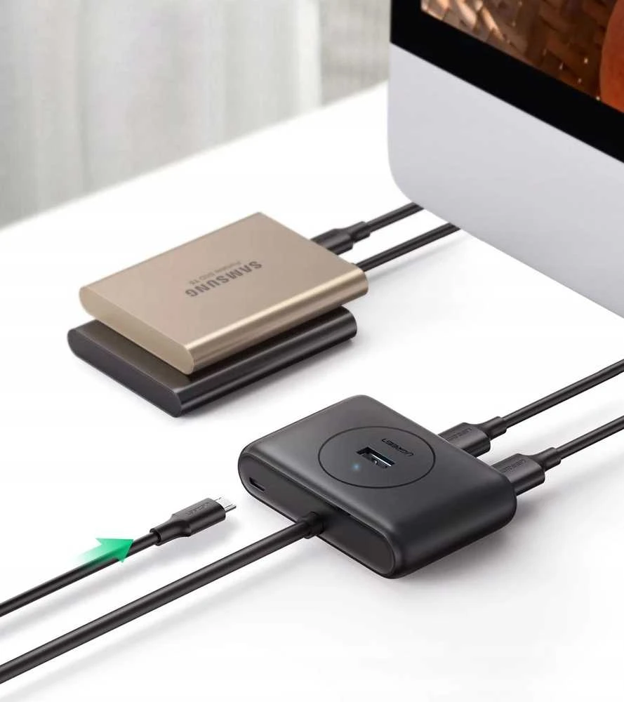 HUB USB Ugreen CR113 4x USB-A 3.0 (UGR601BLK)