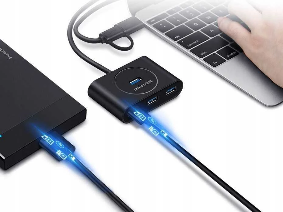 HUB USB Ugreen CR113 4x USB-A 3.0 (UGR601BLK)