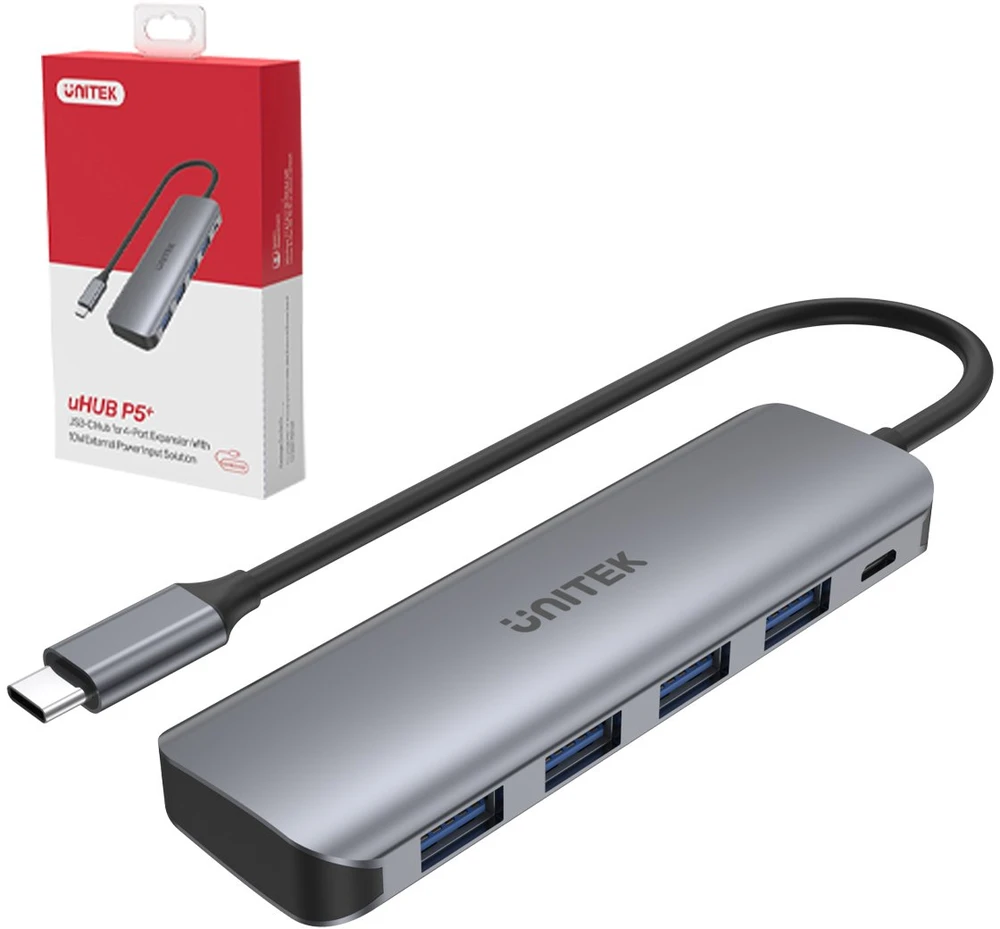 UNITEK Hub Active USB-C 4X USB 3.1 Gen1 microUSB H1107A