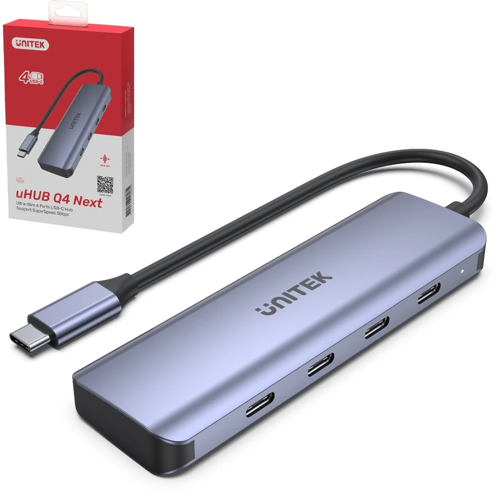 UNITEK H1107K Hub USB-C 4xUSB 3.1 Gen1 5Gbps
