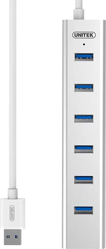 UNITEK Y-3090 Unitek Hub 7x USB 3.0, BC 1.2, Alu., Y-3090