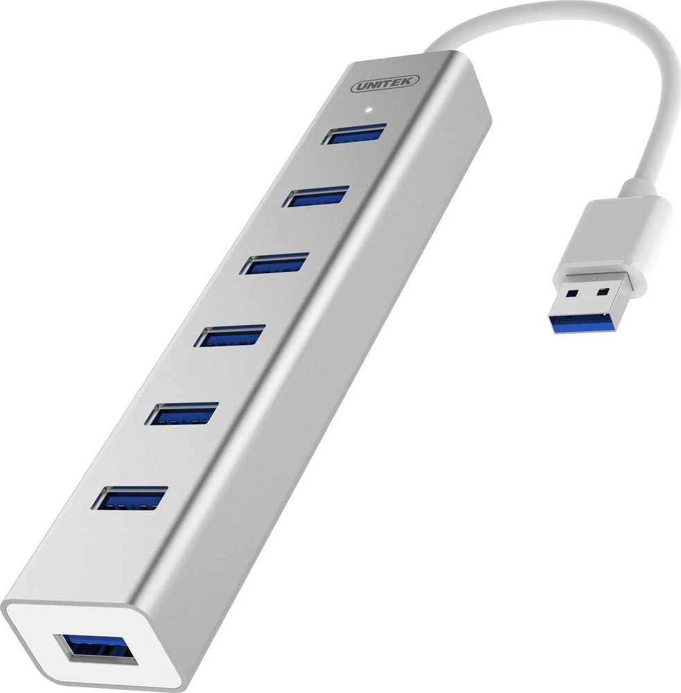 UNITEK Y-3090 Unitek Hub 7x USB 3.0, BC 1.2, Alu., Y-3090