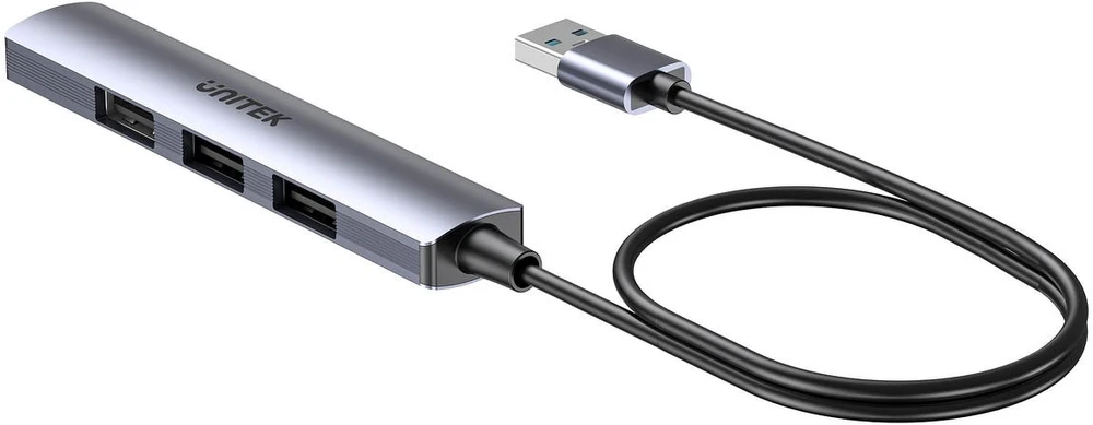 UNITEK kompaktiškas USB-A šakotuvas 3x USB 2.0 + 3.0 5GBPS