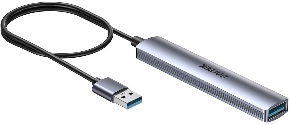 UNITEK kompaktiškas USB-A šakotuvas 3x USB 2.0 + 3.0 5GBPS