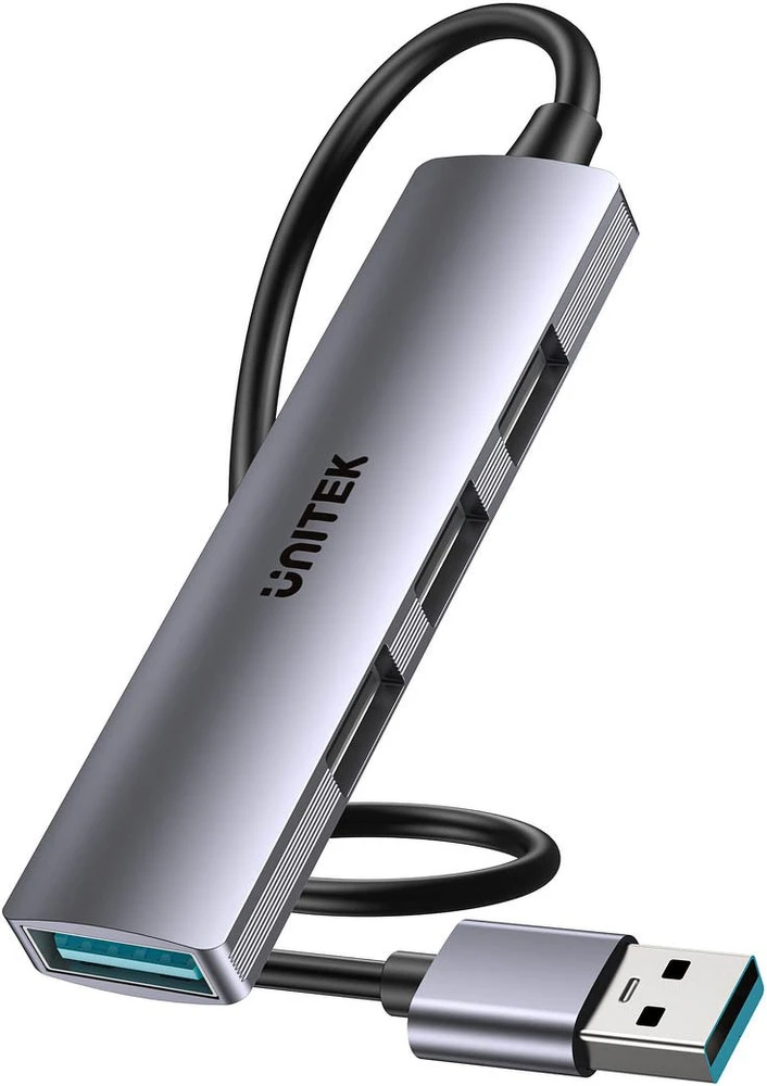 UNITEK kompaktiškas USB-A šakotuvas 3x USB 2.0 + 3.0 5GBPS