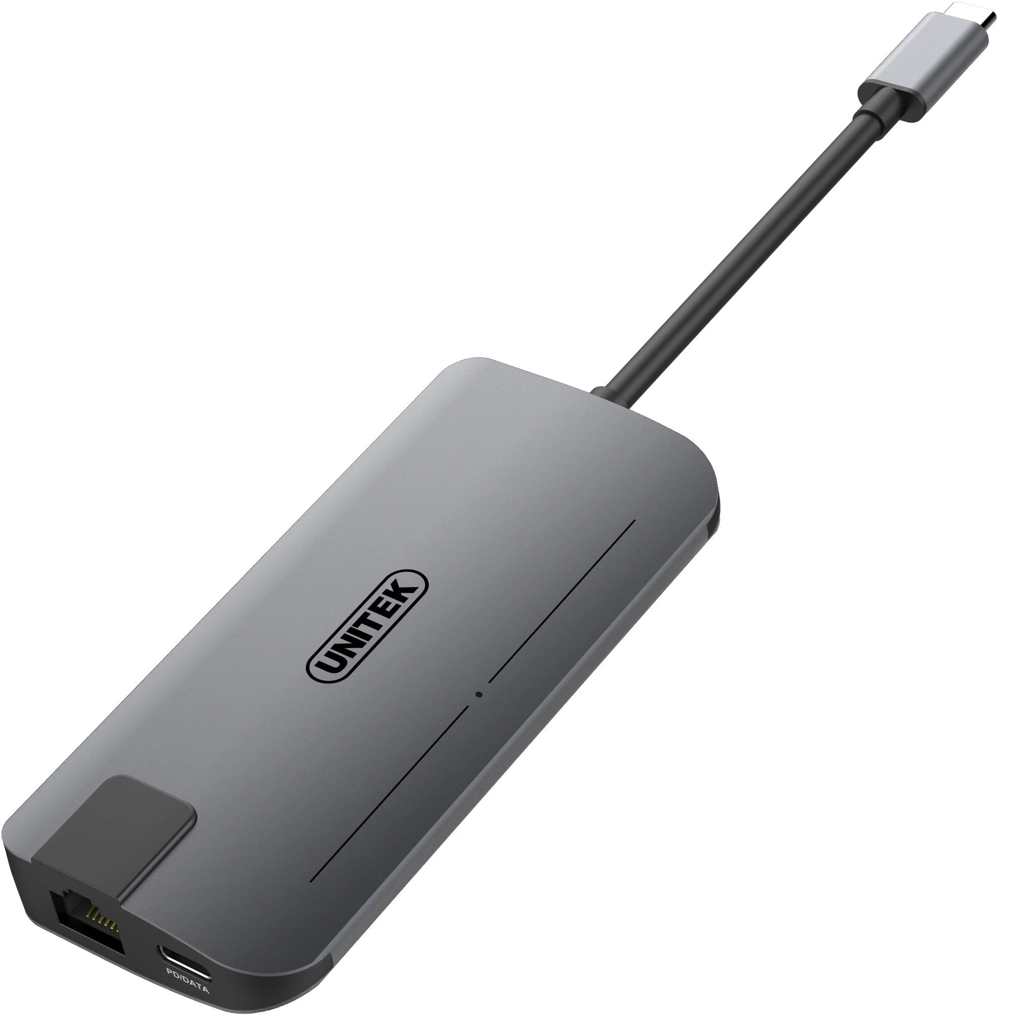 Unitek Hub USB Typ-C + HDMI + VGA + Gigabit + maitinimo tiekimas Y-DK09016