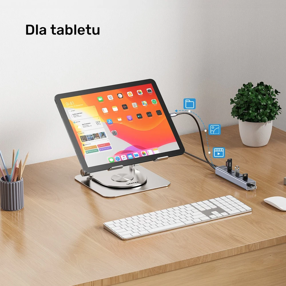 „Unitek Active USB-C“ šakotuvas, 3x USB-C, 10 Gbps, 4x USB-A