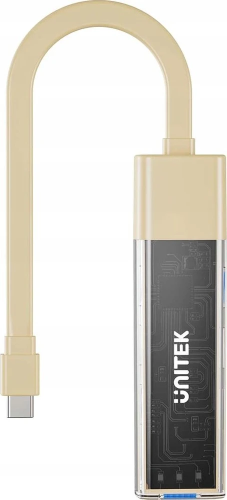 Unitek Hub dvikryptis USB C/USB A 5Gbps kremas