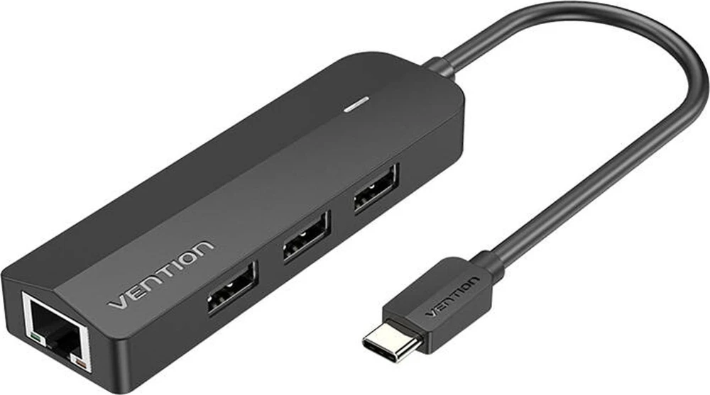 Vention USB-C adapteris su trimis USB ir RJ45 lizdais