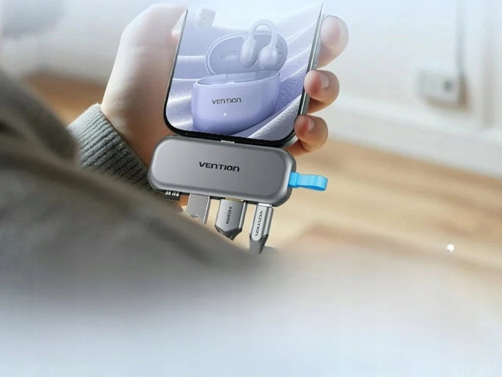 Vention USB-C 4w1 | 4K@60Hz | 100W PD | bez kabla